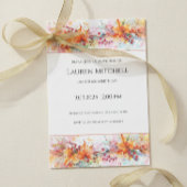 60th Birthday Fall Leaves and Gold Celebration Kaart