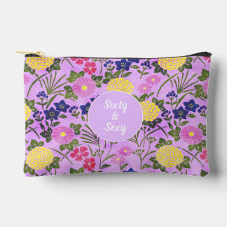 60th birthday floral pretty sixty sexy Sew Bag Etui