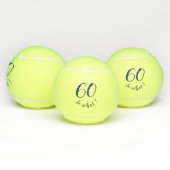 60th Birthday Funny I'm 60 zo Motivatie Tennisballen (Multi)