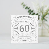 60th Birthday Gag Gift Kaart (Staand voorkant)
