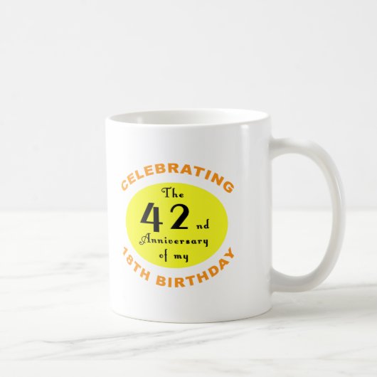 60th Birthday Gag Gift Koffiemok (Rechts)