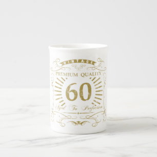 60th Birthday Gag Gift Porselein Kop