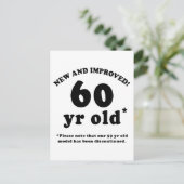 60th Birthday Gag Gifts Briefkaart (Staand voorkant)