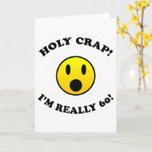 60th Birthday Gag Gifts Kaart (Gele Bloem)