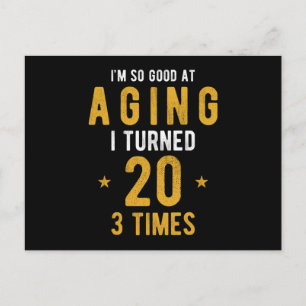 60th Birthday Gift Gezegde Funny Briefkaart