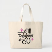 60th Birthday Grote Tote Bag (Voorkant)
