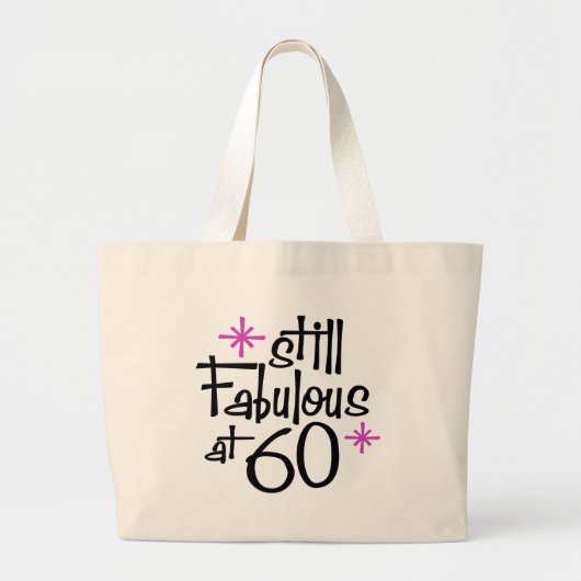 60th Birthday Grote Tote Bag (Voorkant)