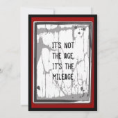 60th Birthday Grungy Speed Limit Sign Table Card Kaart (Achterkant)