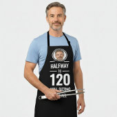 60th birthday half way to 120 funny foodie gift schort