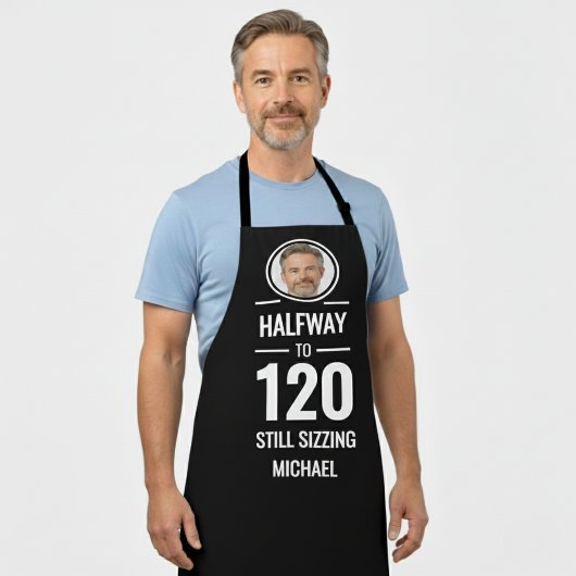 60th birthday half way to 120 funny foodie gift schort
