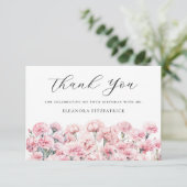 60th Birthday Holly January Birth Flower Custom Bedankkaart (Staand voorkant)