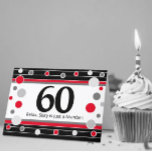 60th Birthday Humorous Card! Card Kaart<br><div class="desc">Laughs and congrats on 60th birthday!</div>