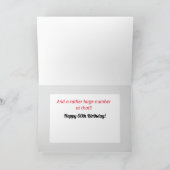60th Birthday Humorous Card! Card Kaart (Binnen)