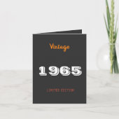 60th Birthday Invitation – Vintage 1965 Limited  (Voorkant)