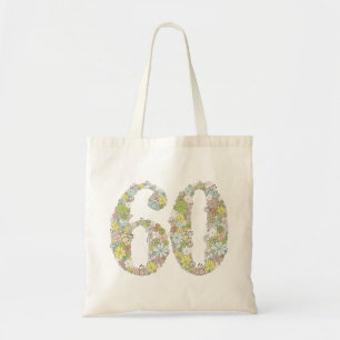 60th Birthday Jubileum Gift Show Schoudertas Tote Bag