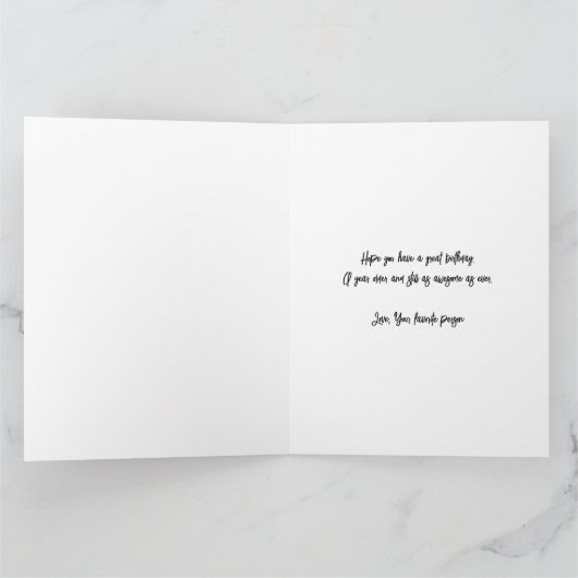 60th Birthday Jubileum Nummer 60 Fotocollage Kaart (Binnen)