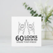 60th Birthday Kaart (Staand voorkant)