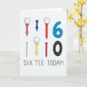 60th Birthday Kaart (Gele Bloem)