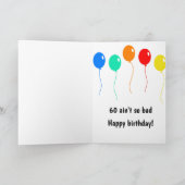 60th Birthday Kaart (Binnen)