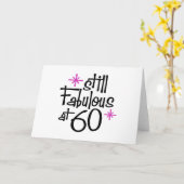 60th Birthday Kaart (Gele Bloem)