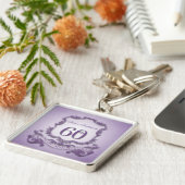 60th Birthday  Lijst gepersonaliseerde sleutelhang Sleutelhanger (Zijkant)