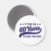 60th Birthday Magneet (Voorkant / Achterkant)