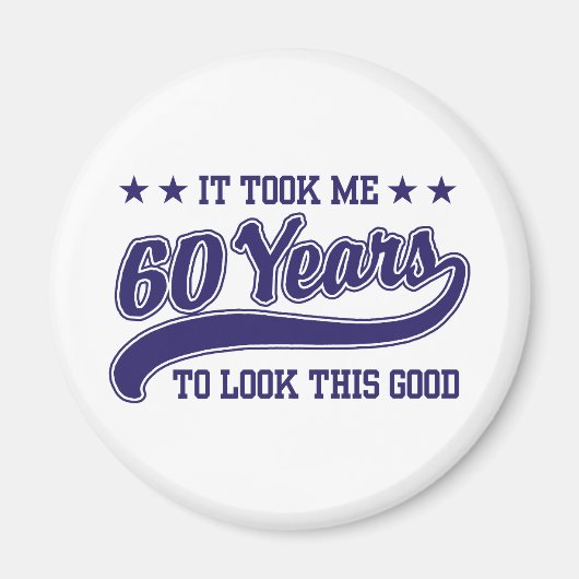 60th Birthday Magneet (Voorkant)