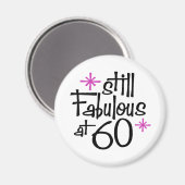 60th Birthday Magneet (Voorkant / Achterkant)