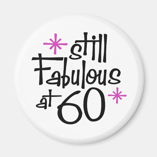 60th Birthday Magneet (Voorkant)