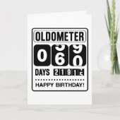 60th Birthday Oldometer Kaart (Voorkant)
