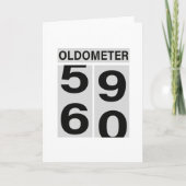60th Birthday OLDOMETER Kaart (Voorkant)
