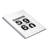 60th Birthday OLDOMETER Notitieboek (Rechterzijde)