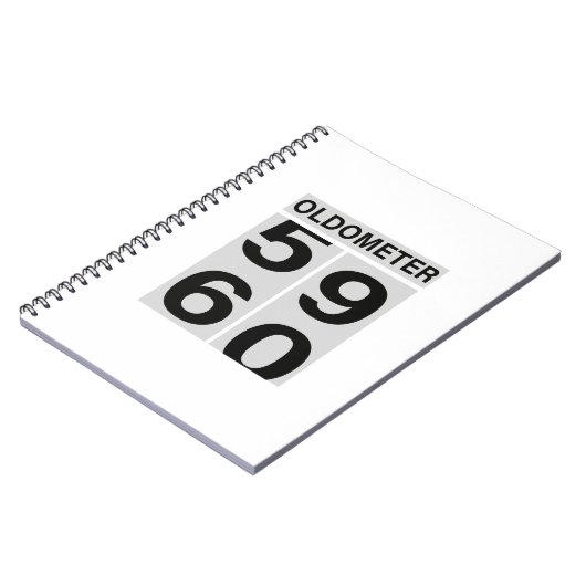 60th Birthday OLDOMETER Notitieboek (Linkerzijde)