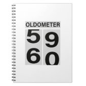 60th Birthday OLDOMETER Notitieboek (Voorkant)