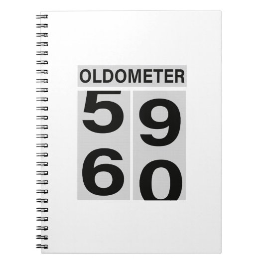 60th Birthday OLDOMETER Notitieboek (Voorkant)