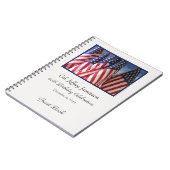 60th Birthday Party Guest Book, Flags, Name Spiral Notitieboek (Linkerzijde)