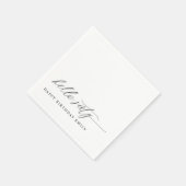 60th Birthday Party Hello 60 Modern Milestone Servet (Hoek)