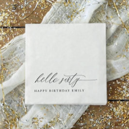 60th Birthday Party Hello 60 Modern Milestone Servet