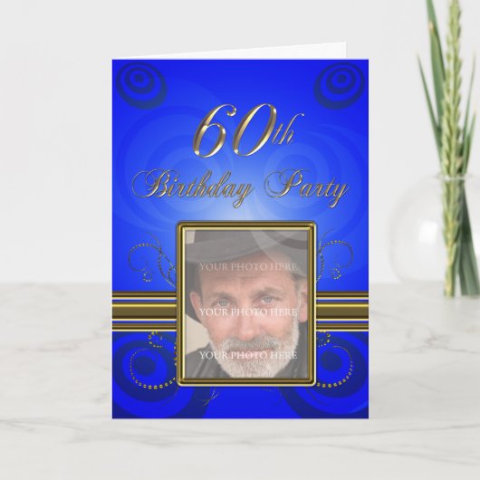 60th Birthday party Invitation (Voorkant)