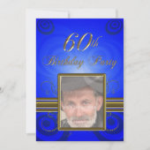 60th Birthday party Invitation Kaart (Voorkant)