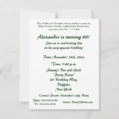 60th Birthday Party-Relax/with Quote Kaart (Achterkant)