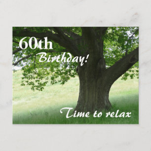 60th Birthday Party-Relax/with Quote Kaart