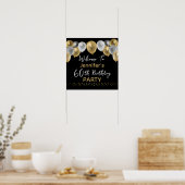 60th Birthday Party Welcome Sign Poster (Keuken)