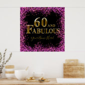 60th Birthday Poster (Keuken)