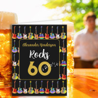 60th birthday Rock and Roll gitaar toevoegen Naam