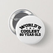 60th Birthday Ronde Button 5,7 Cm (Voorkant /achterkant)