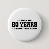 60th Birthday Ronde Button 5,7 Cm (Voorkant)