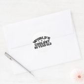 60th Birthday Ronde Sticker (Envelop)