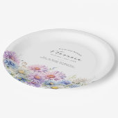 60th Birthday September Birth Flower Papieren Bordje (Gekanteld)