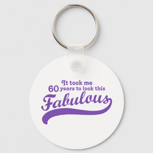 60th Birthday Sleutelhanger (Voorkant)